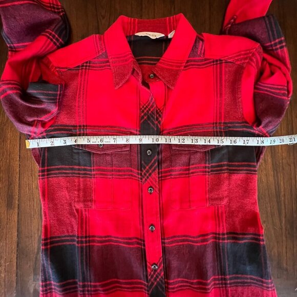 Athleta Trail to Town Button Down Dress Shirt Overshirt Tunic, Size XS - Picture 10 of 11